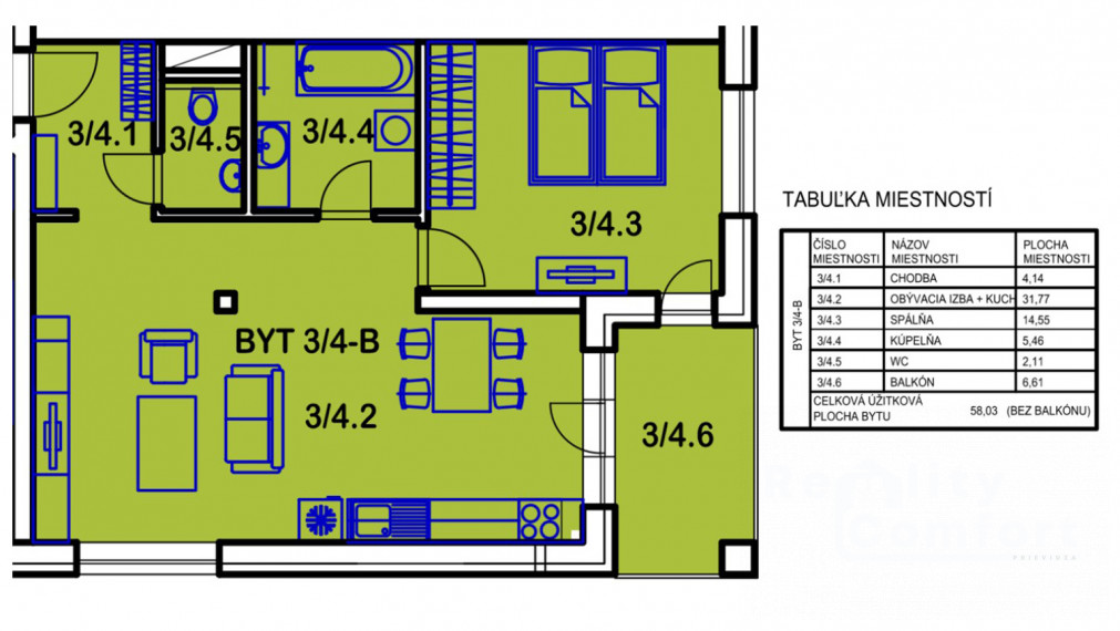2-izb. byt v novostavbe SEVERKA