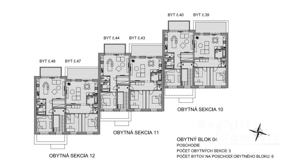 REZIDENCIA BOJNICE - 3-izb.byt s balkónom a park. miestom