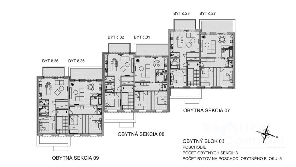 REZIDENCIA BOJNICE - 3-izb.byt s balkónom a park. miestom