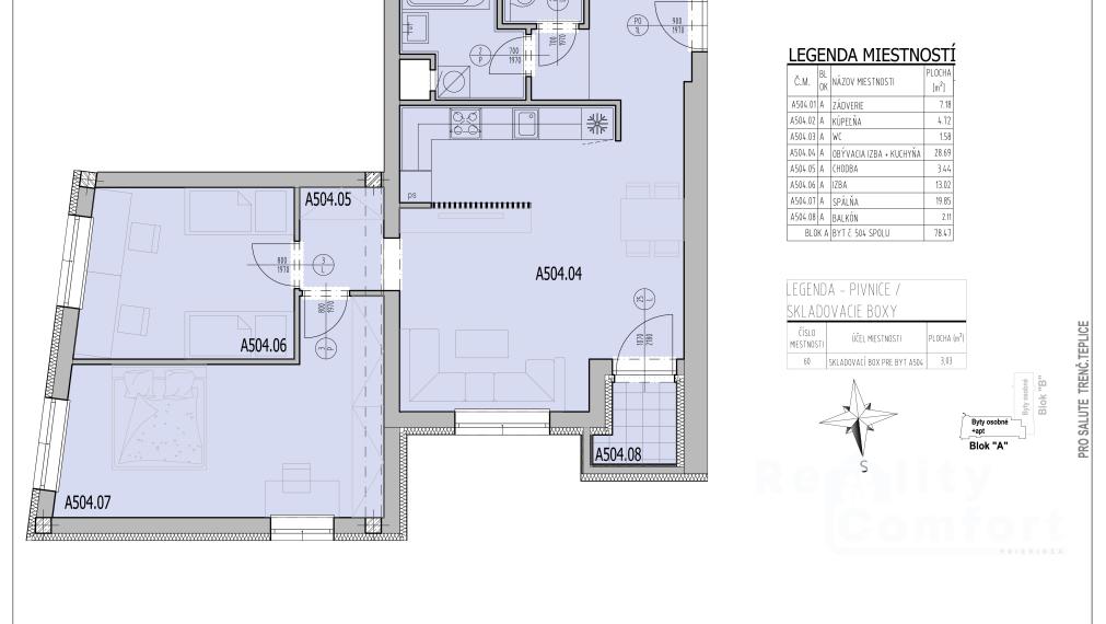 Rezidencia THERMAE - 3.izb. byt č. 60 s krásnym výhľadom