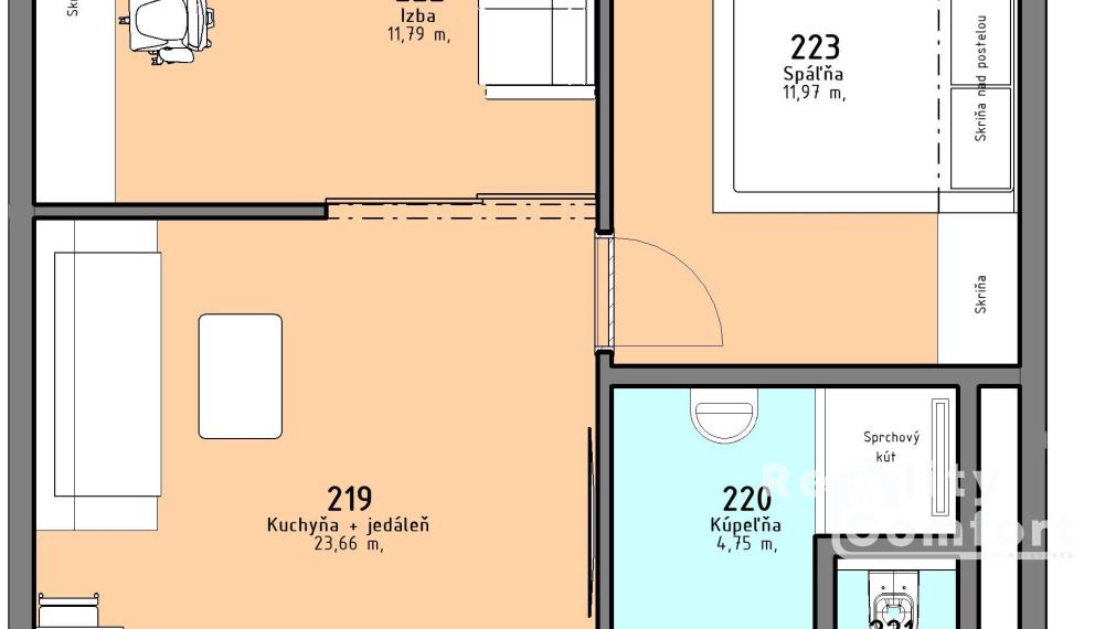 „Rezidencia PARK“– Nová dimenzia moderného bývania - Byt č.5