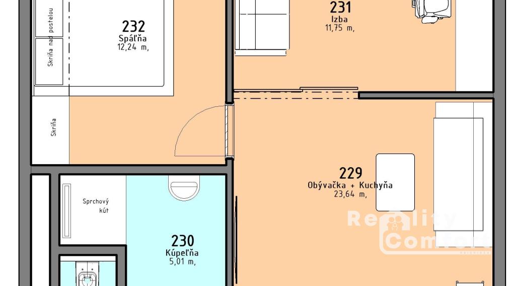 „Rezidencia PARK“– Nová dimenzia moderného bývania - byt č.7