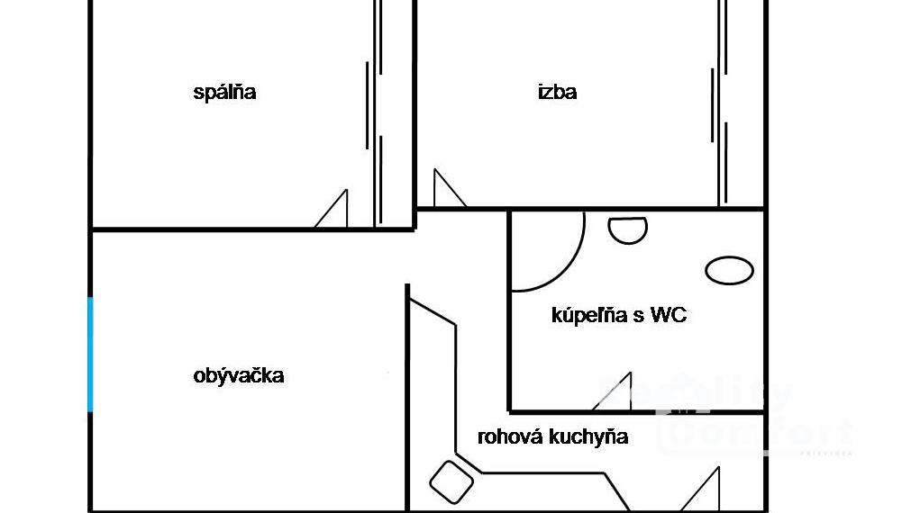Príjemný 3-izbový byt na Starom sídlisku