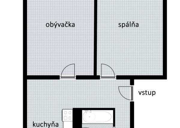 Priestranný 2-izbový byt s balkónom